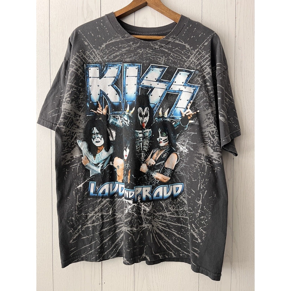 KISS 2012 Loud and Proud Double Sided Concert Tour T-Shirt Gene Simmons XL AOP